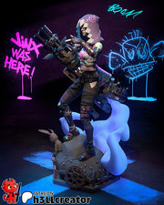 Jinx Figure - Arcane - resin tabletop miniature front view