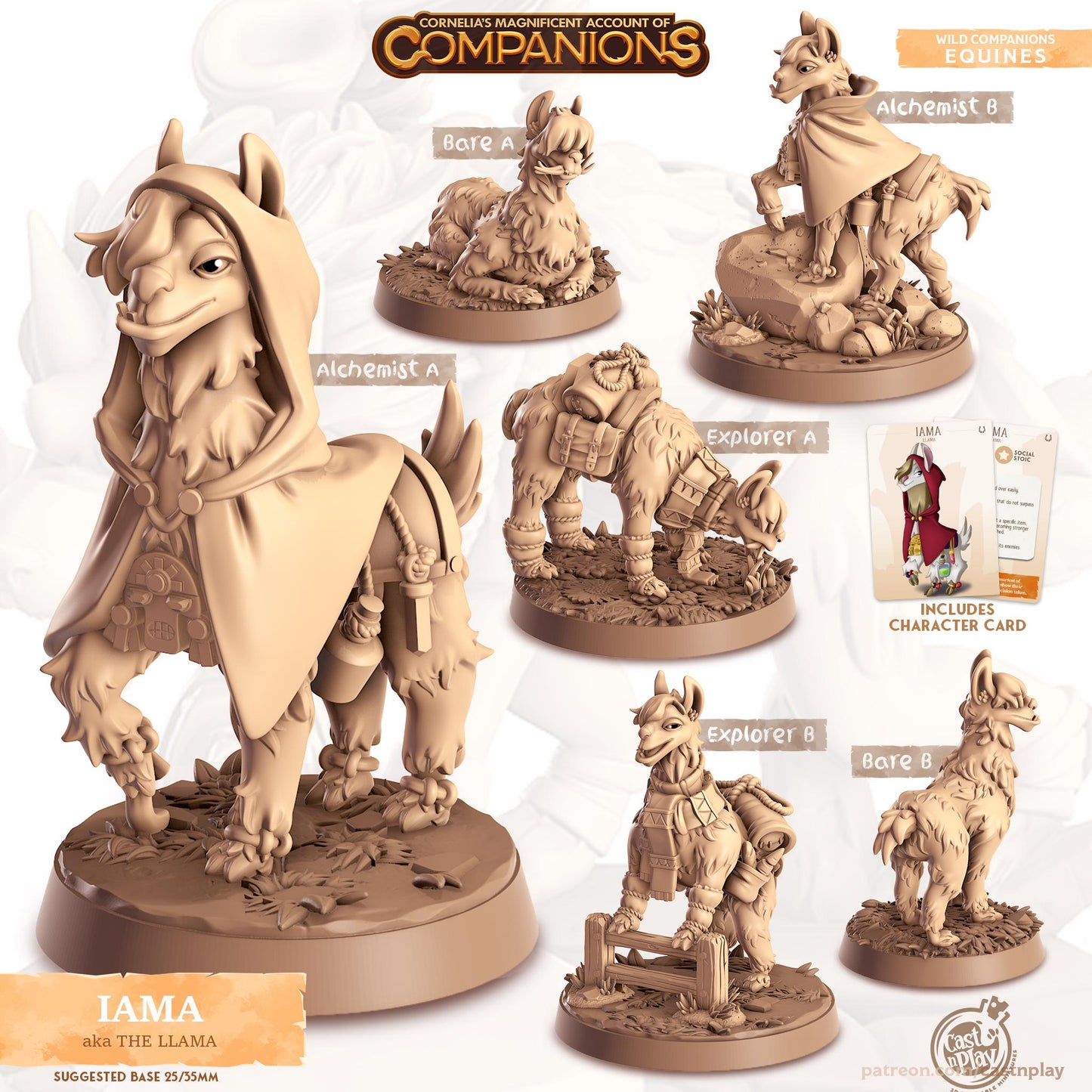 Llama Animal Companion Miniature