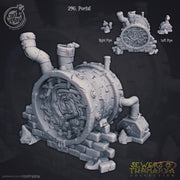 Sewers of Thamarya Terrain - resin tabletop miniature front view