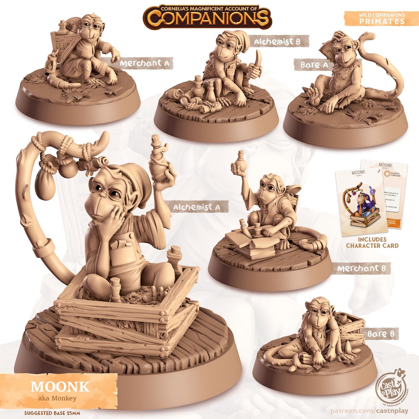 Monkey Animal Companion Miniature