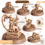 Monkey Animal Companion Miniature - resin tabletop miniature front view