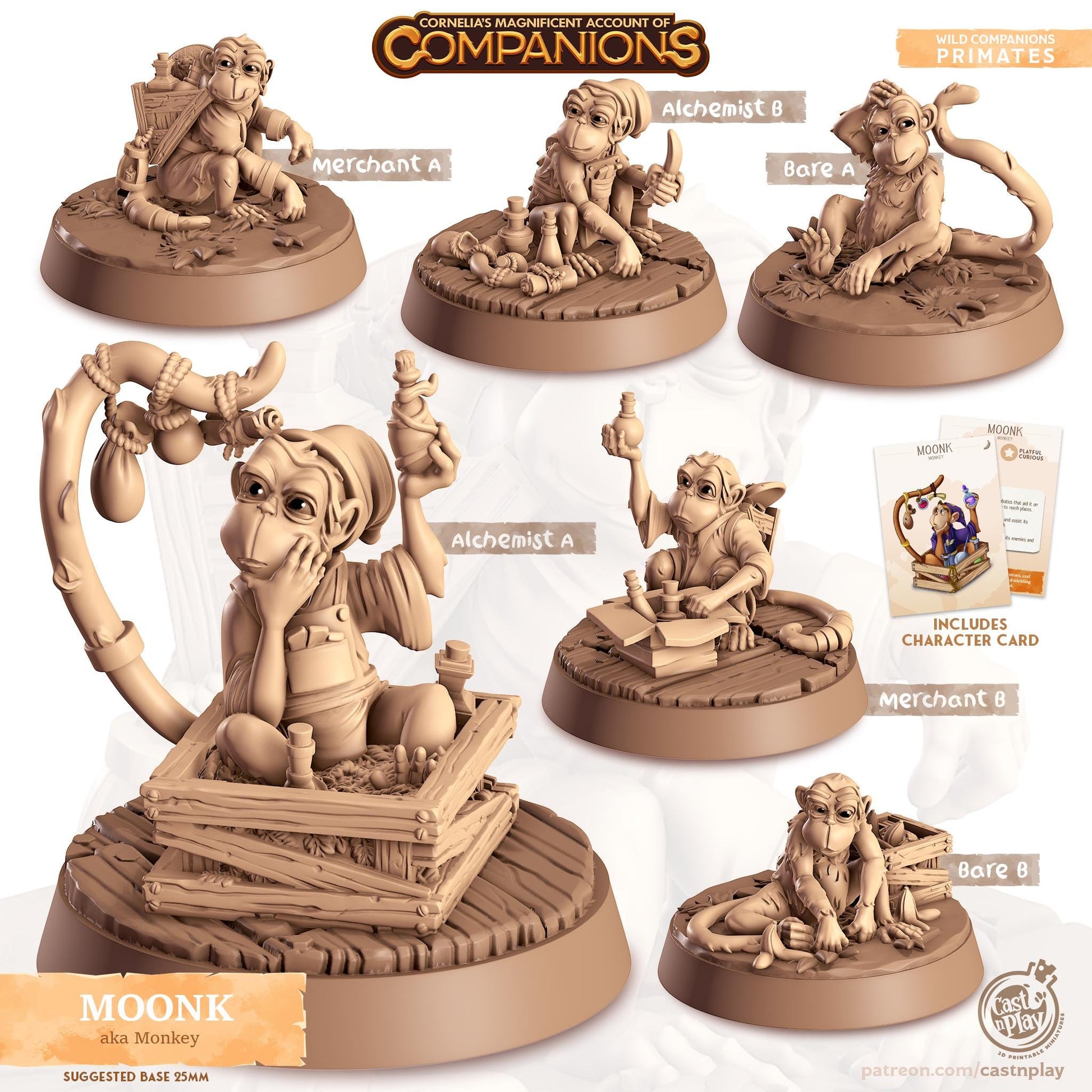 Monkey Animal Companion Miniature