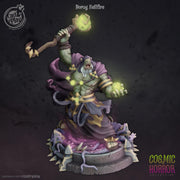 Orc Warlock Miniature - resin tabletop miniature front view