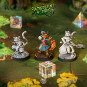 Tabaxi Rogue Miniature - resin tabletop miniature front view