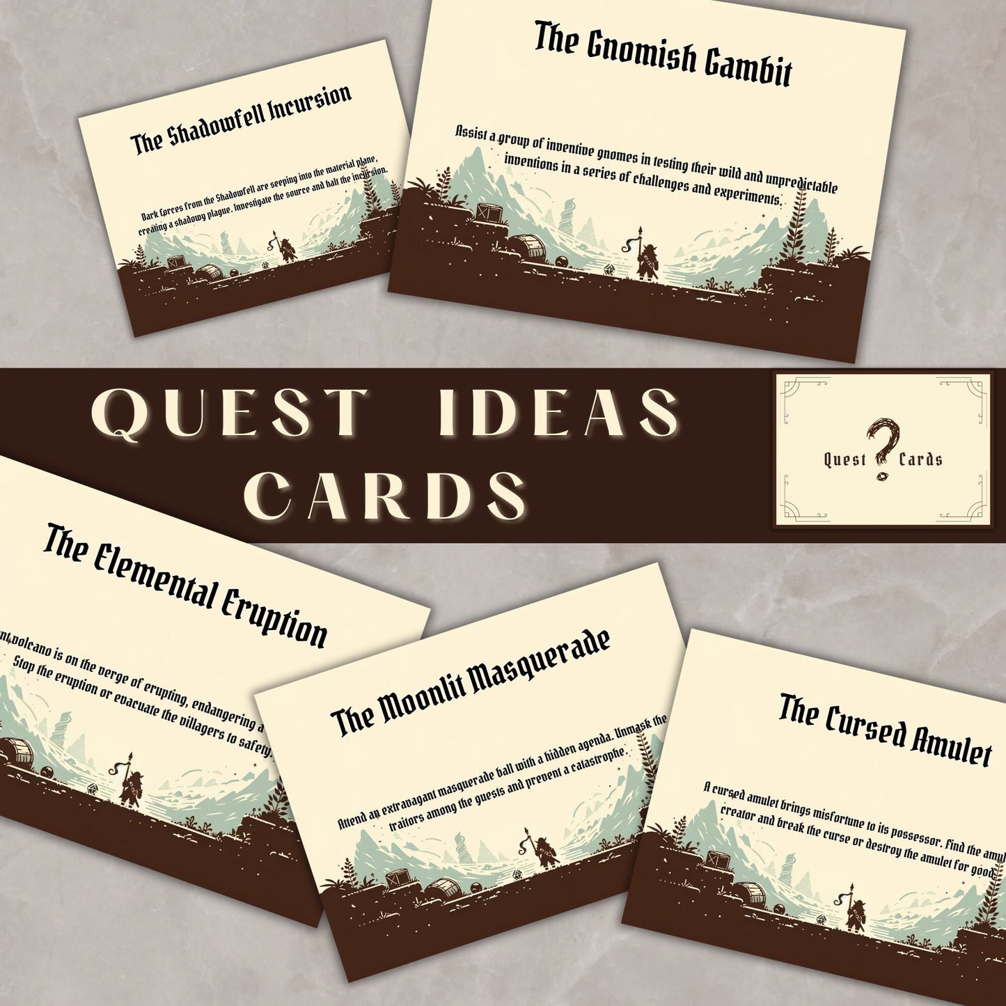 Quest Ideas Cards