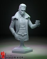 Silco Bust - Arcane - resin tabletop miniature front view