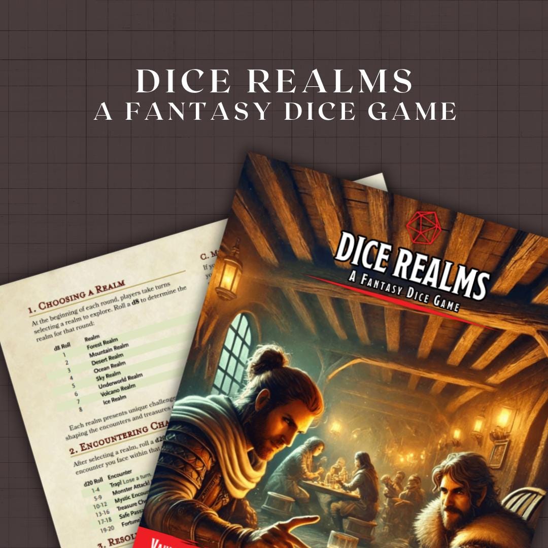 Dice Realms A Fantasy Dice Game