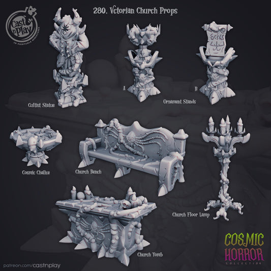 Cosmic Horror Victorian Church Terrain Set
