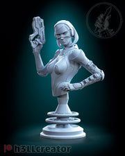 EDI Bust - Mass Effect - resin tabletop miniature front view