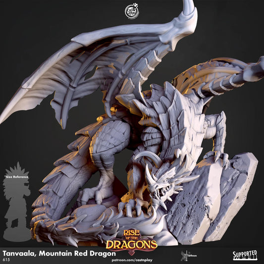 Red Mountain Dragon Large Miniature