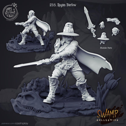 Human Paladin Miniature - Alternate view 2
