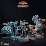 Undead Miniature - resin tabletop miniature front view