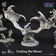 Undead Bat Mount Miniature - resin tabletop miniature front view