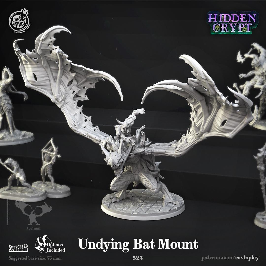 Undead Bat Mount Miniature