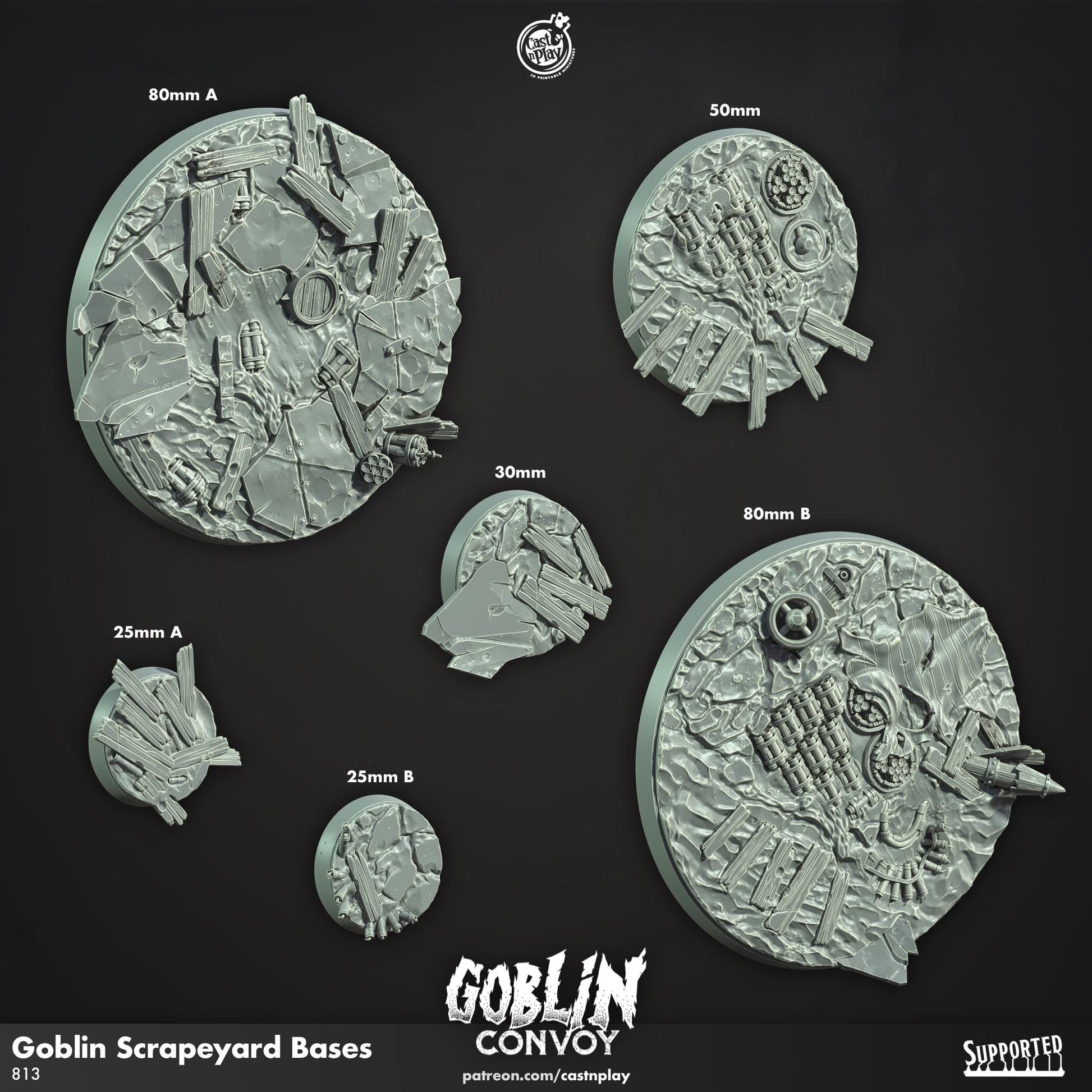 Goblin Convoy Miniature Bases
