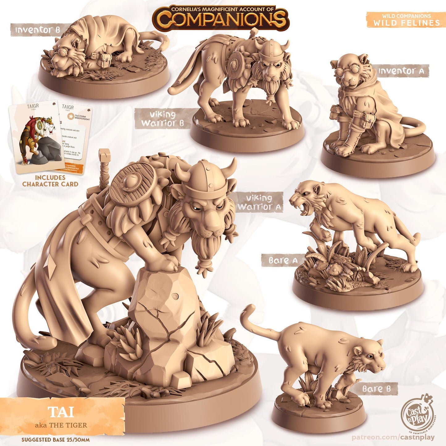 Tiger Animal Companion Miniature