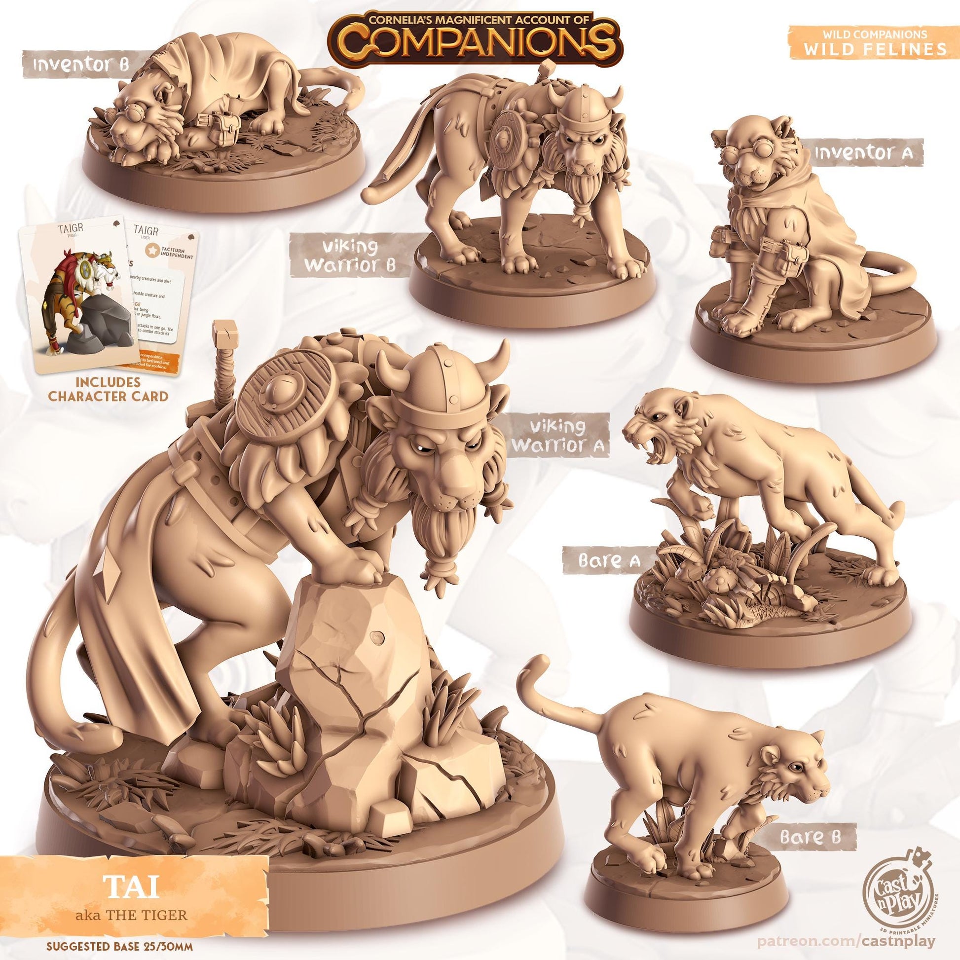 Tiger Animal Companion Miniature