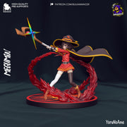 Megumin Figure - Konosuba - resin tabletop miniature front view