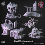 Fear the Void Void Dungeon Terrain Set - resin tabletop miniature front view