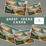 Quest Ideas Cards - digital download preview
