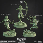 Elf Ranger Miniature - resin tabletop miniature front view