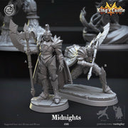 Knight Paladin Miniature - resin tabletop miniature front view