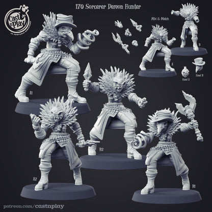 Demon Hunter Sorcerer Miniature
