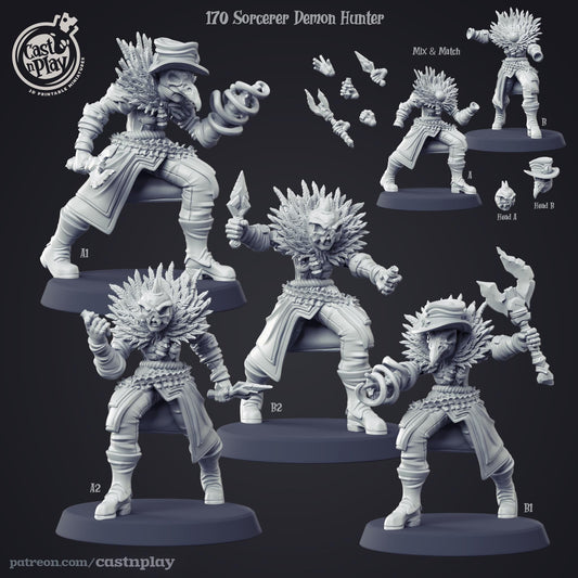 Demon Hunter Sorcerer Miniature