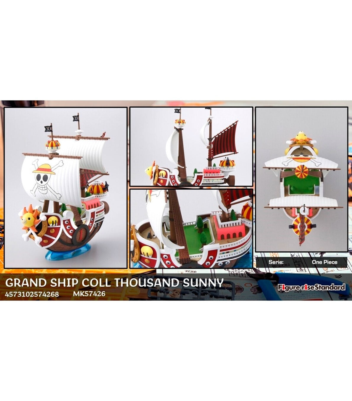 Bandai Grand Ship Collection Thousand Sunny Model Kit - official product image