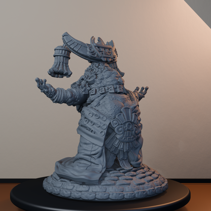 Acolytes of Ziskal Fantasy Miniatures - Acolyte of Ziskal Pose 03 - front right three-quarter view