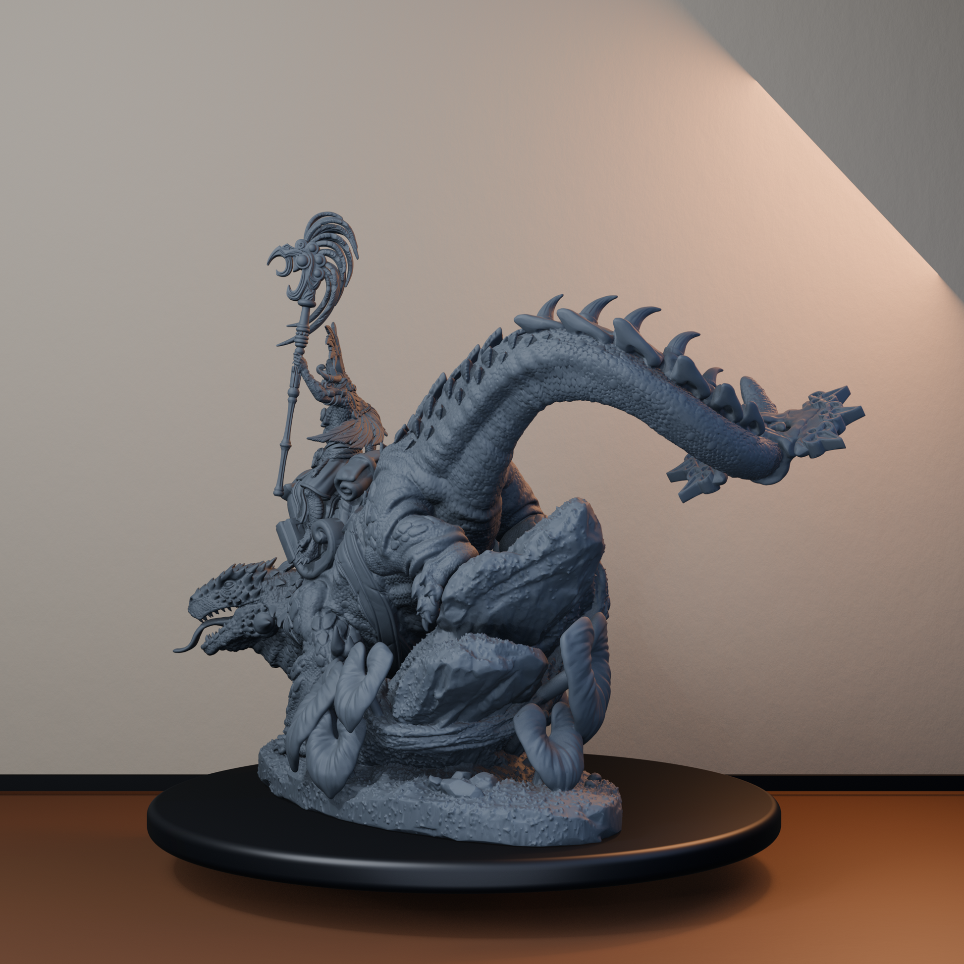 Mato Riders Fantasy Miniatures - Mato Rider Pose 01 - front right three-quarter view