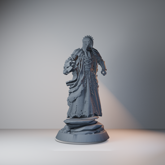 Baron's Soldiers Fantasy Miniatures - Giant Mace Wraith - front right three-quarter view