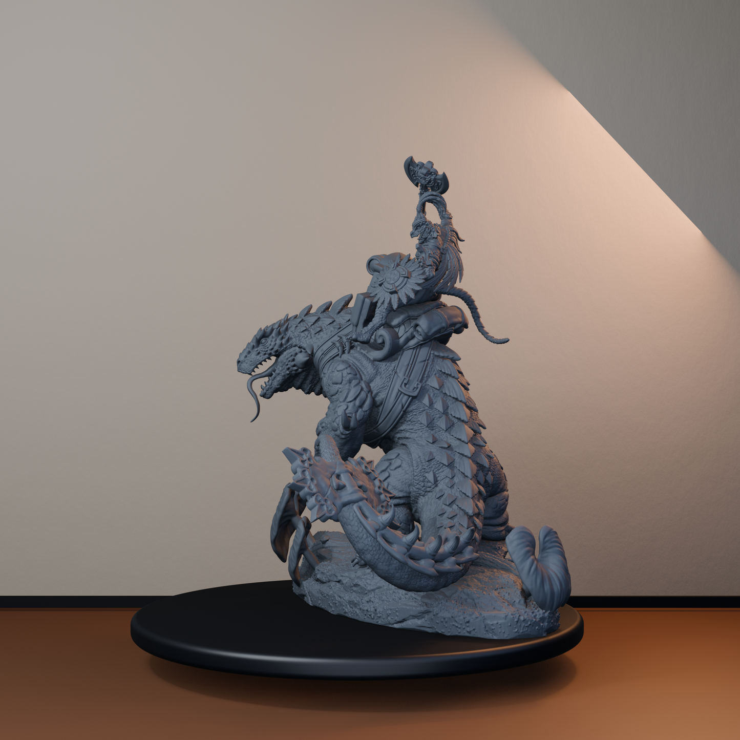 Mato Riders Fantasy Miniatures - Mato Rider Pose 04 - front right three-quarter view
