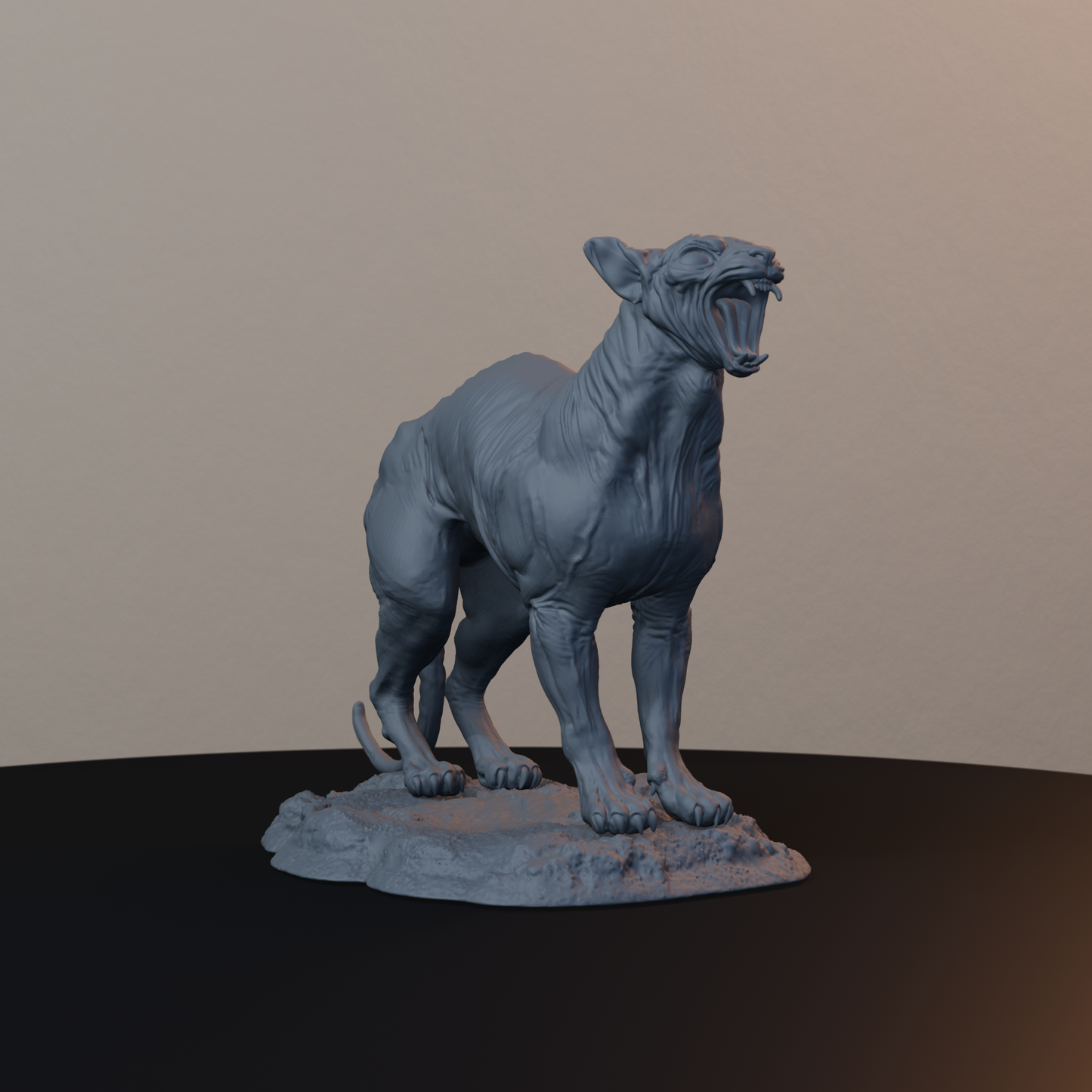 Sphinx Cat Egyptian Fantasy Miniatures - Sphinx Cat - front right three-quarter view
