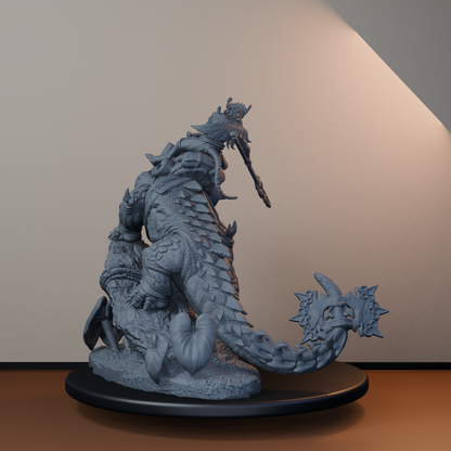Mato Riders Fantasy Miniatures - Mato Rider Pose 02 - front right three-quarter view