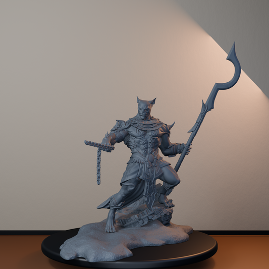 Sons Of Sekhmet Egyptian Fantasy Miniatures - Son of Sekhmet Pose 01 - front right three-quarter view