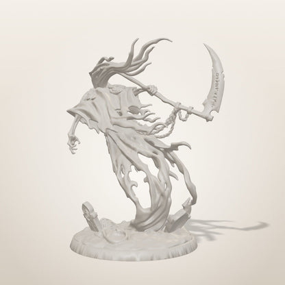 Ghost Collector miniature — rear studio render of the unpainted sculpt, Late Night Miniatures