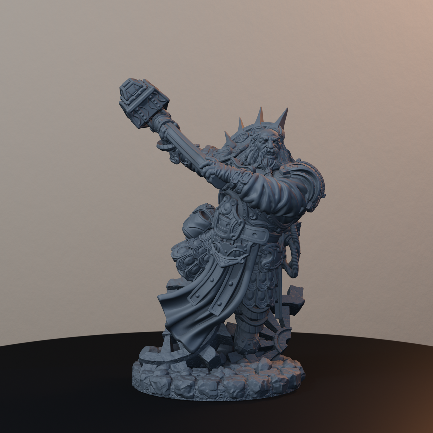 Steelbreaker Engineers Dwarf Miniatures - Steelbreaker Engineer Pose 02 - hero view