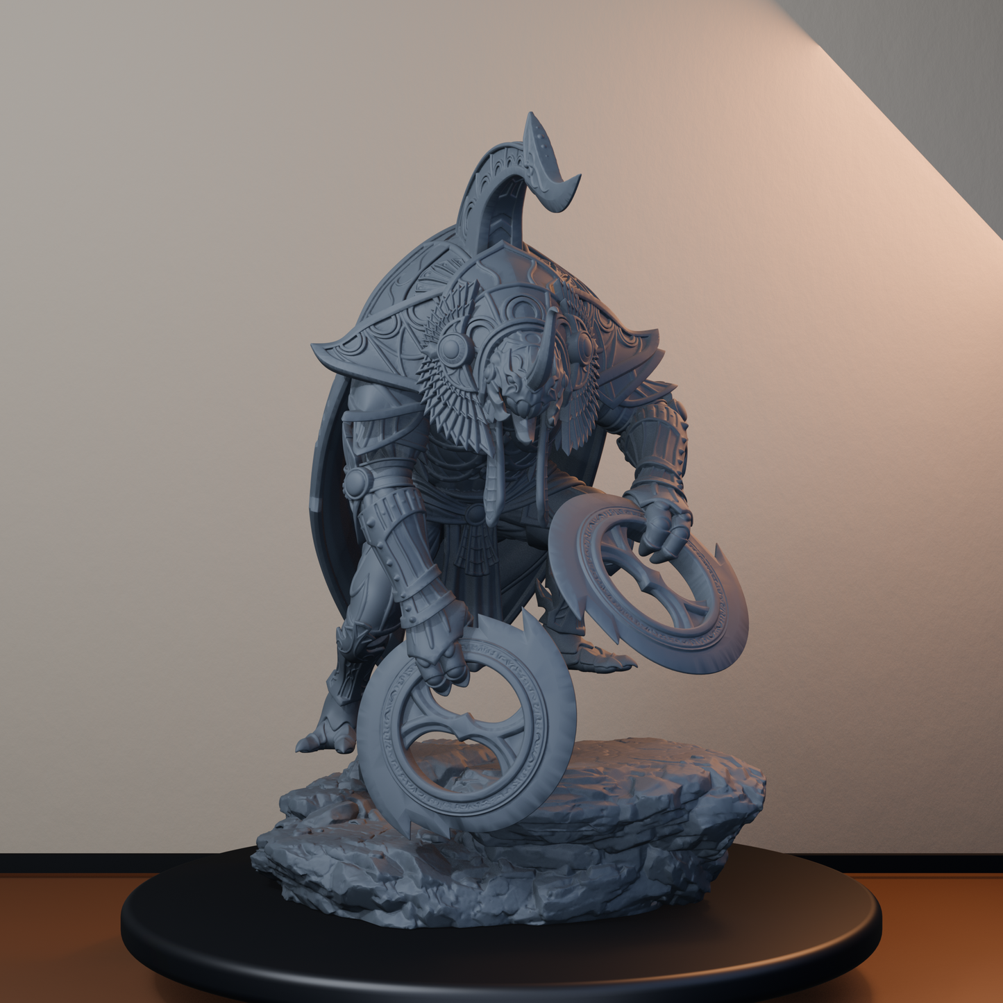 Golden Scarabs Egyptian Fantasy Miniatures - Golden Scarab Pose 03 - hero view