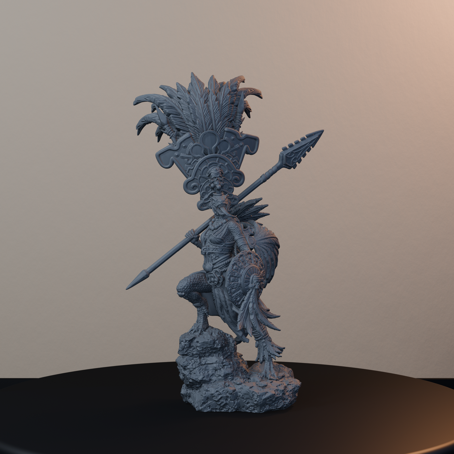 Agama Sundancers Fantasy Miniatures - Agama Sundancer Pose 04 - hero view
