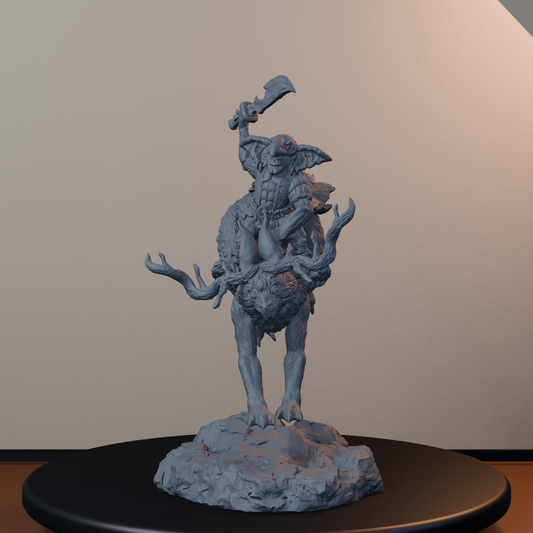 Goblin Riders Fantasy Miniatures - Goblin Rider Pose 03 - hero view