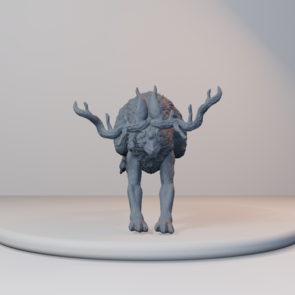 Jackalopes Fantasy Miniatures - Jackalope Pose 04 - hero view