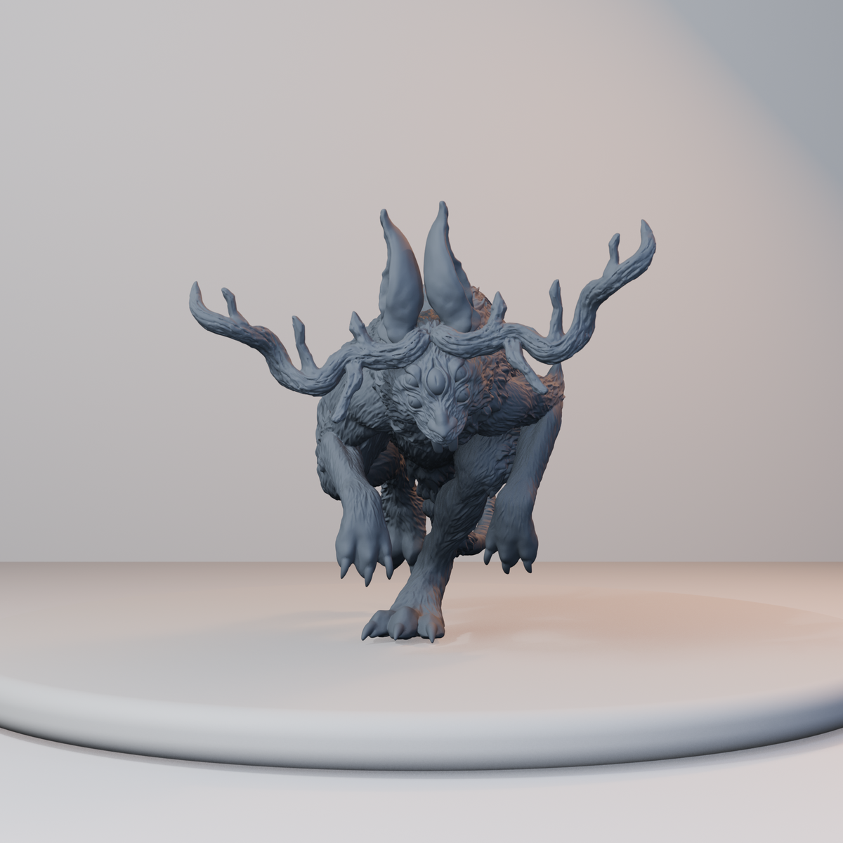 Jackalopes Fantasy Miniatures - Jackalope Pose 01 - hero view