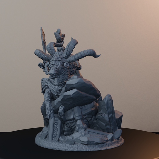 Steelbreaker Warriors Ram Riders Dwarf Miniatures - Steelbreaker Ram Rider Pose 01 - hero view