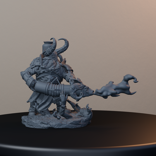 Steelbreaker Firespitters Dwarf Miniatures - Steelbreaker Firespitter Pose 01 - hero view