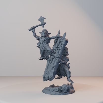 Blocknsock Chucks Orc Miniatures - Blocknsock Chucks Pose 03 - hero view