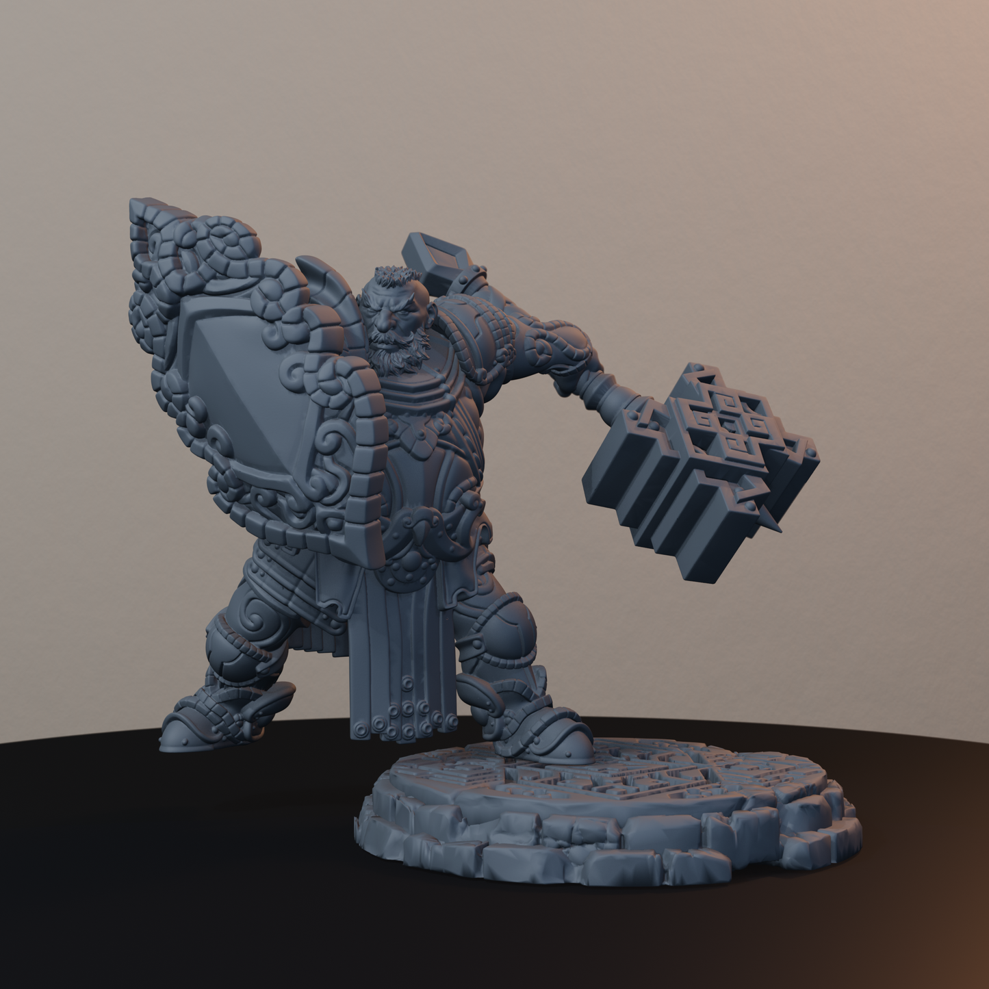 Steelbreaker Warriors Dwarf Miniatures - Steelbreaker Warrior Pose 03 - hero view