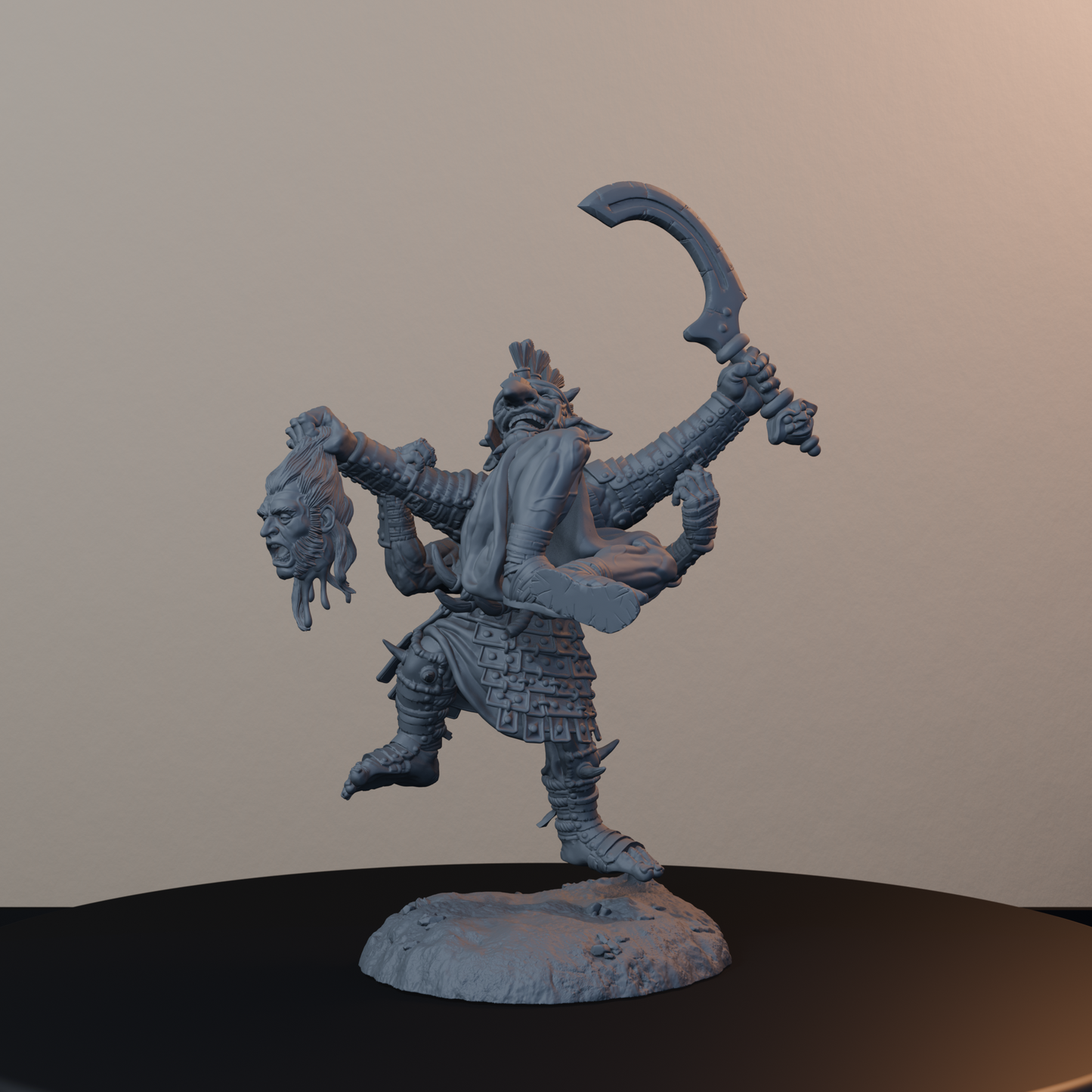 Boncesnagga The Pit Fighter Orc Miniatures - Boncesnagga - The Pit Fighter - hero view