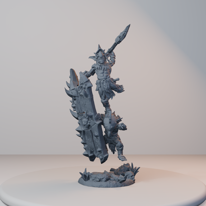 Blocknsock Chucks Orc Miniatures - Blocknsock Chucks Pose 04 - hero view