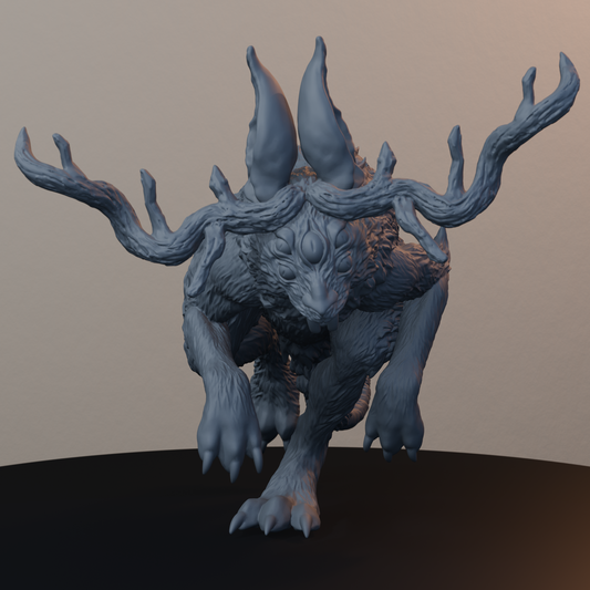Jackalopes Fantasy Miniatures - Jackalope Pose 01 - hero view